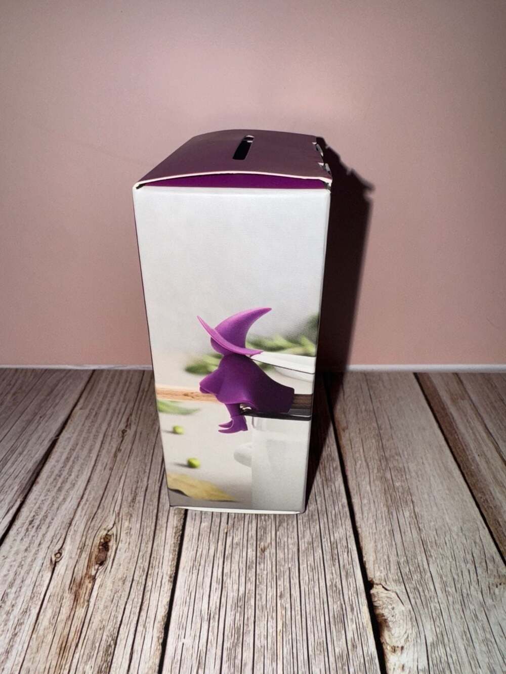 Agatha Spoon Holder and Steam Releaser - Purple Silicone Witch Kitchen Gadget - Picture 3 of 4